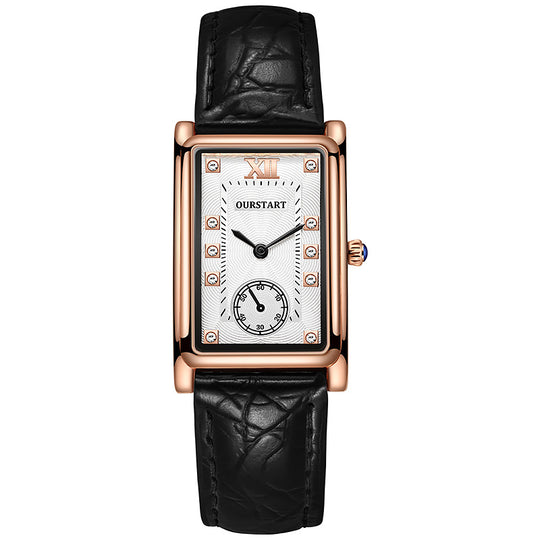 Exquisite Leather Strap Couple Watch