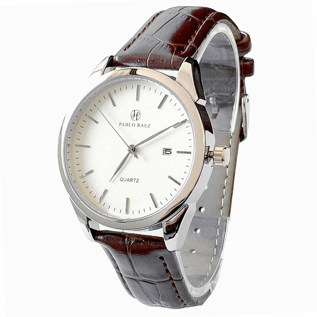 Lifestyle Essential Leather Strap Wristwatch