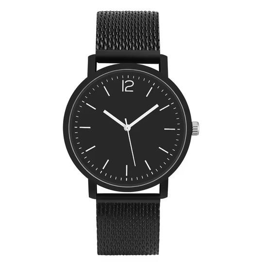 Black-Toned Couple Quartz Watch