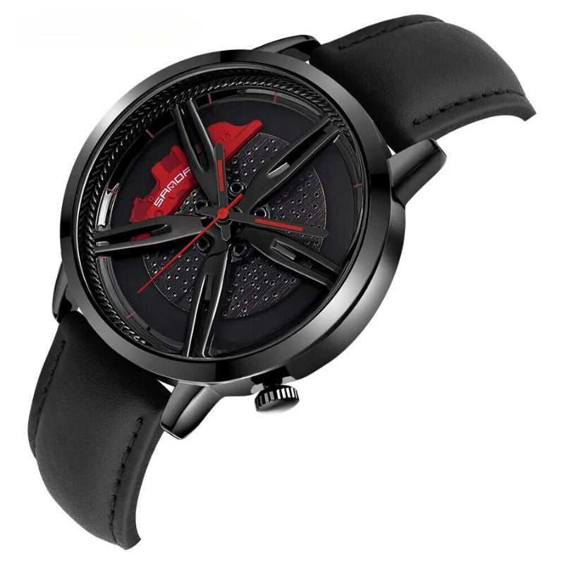 Rotating Hub Dial Quartz Watch