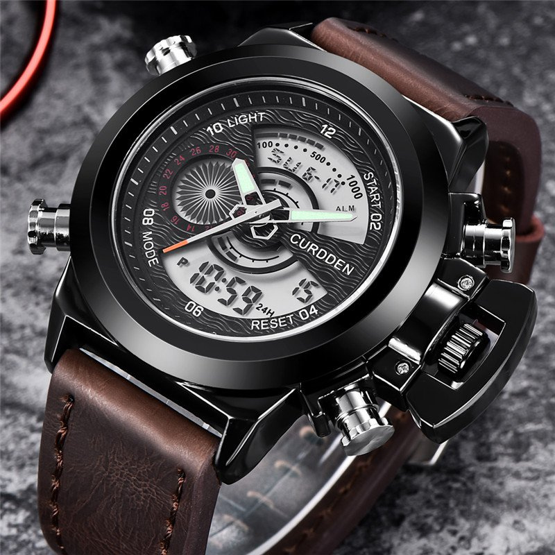 Dual Time Fashion Chronograph Watch