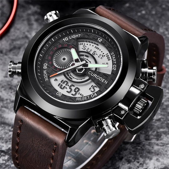 Dual Time Fashion Chronograph Watch