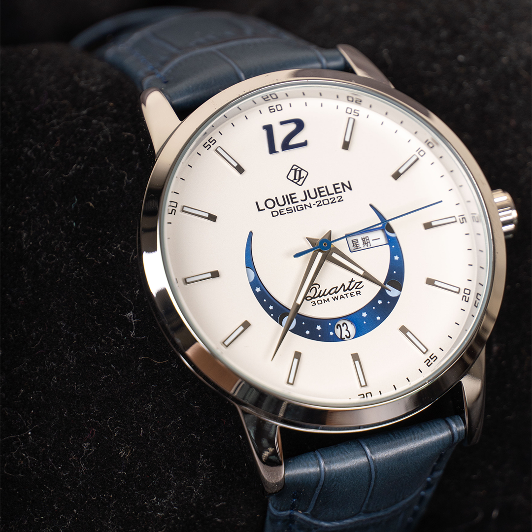 Elegant Luminous Moonphase Watch