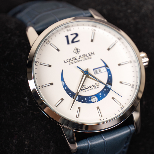 Elegant Luminous Moonphase Watch