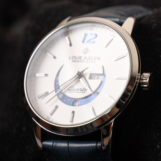 Elegant Luminous Moonphase Watch