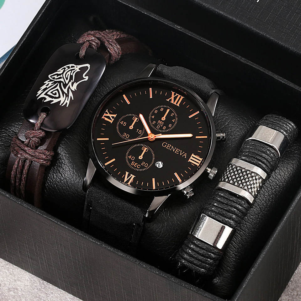 Modern Minimalist Watch & Bracelet Set
