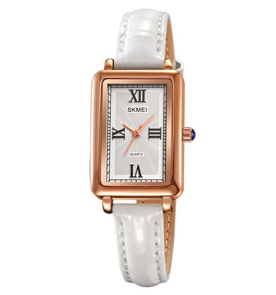 Leather-Strapped Casual Watch