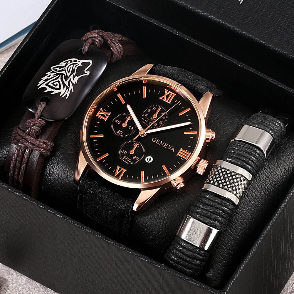 Modern Minimalist Watch & Bracelet Set