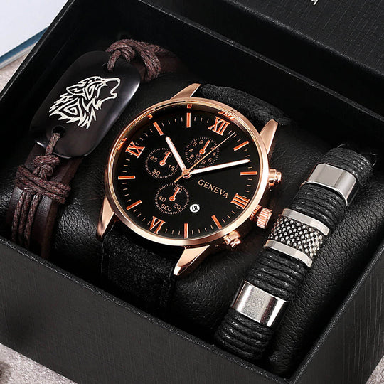 Modern Minimalist Watch & Bracelet Set