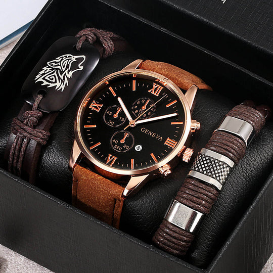 Modern Minimalist Watch & Bracelet Set