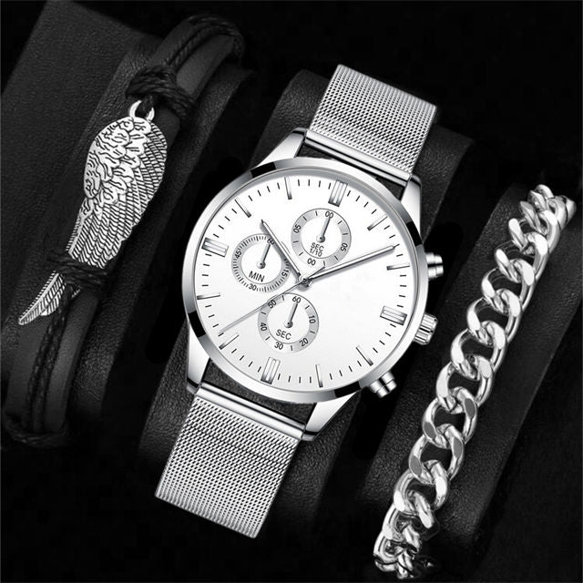 Heritage Chronograph Watch and Bracelet Set