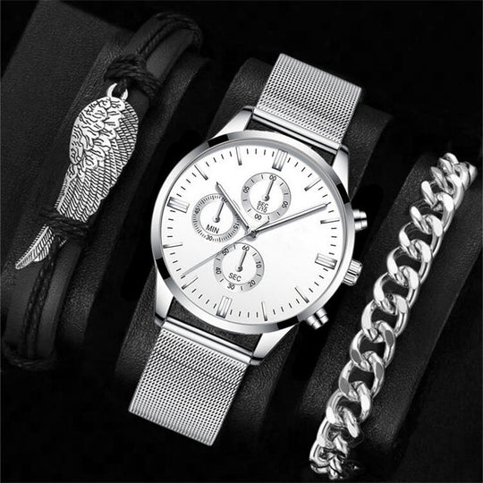 Heritage Chronograph Watch and Bracelet Set