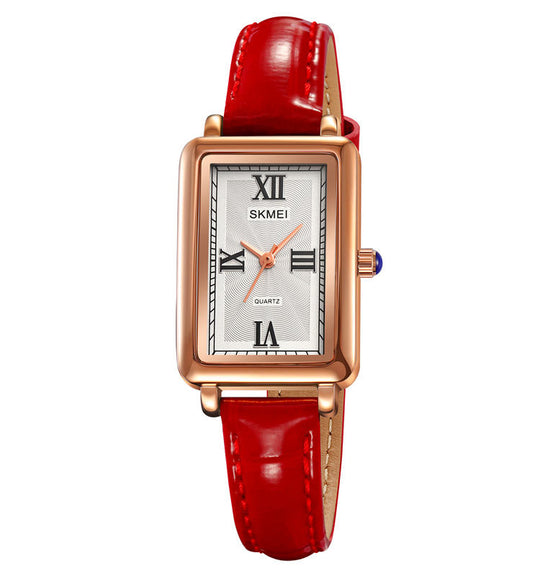 Leather-Strapped Casual Watch