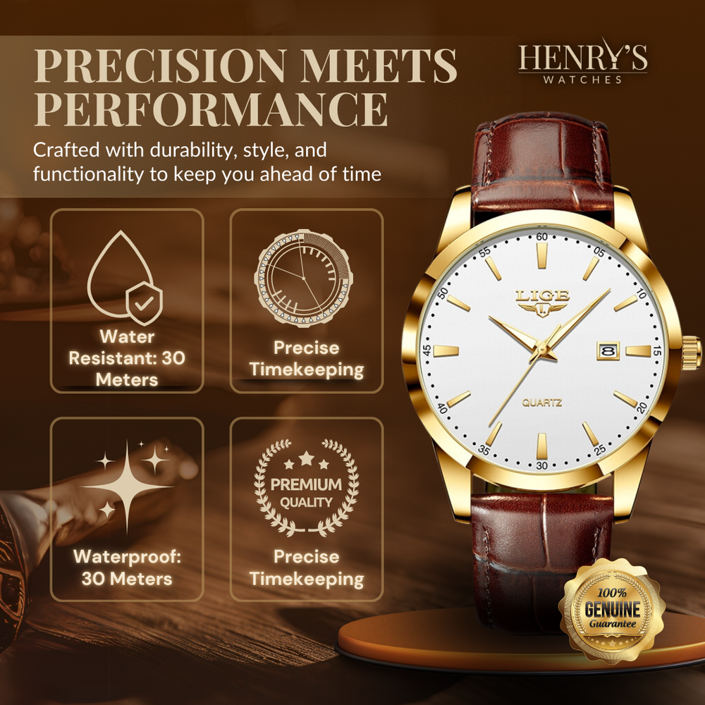 Military Leather Watch