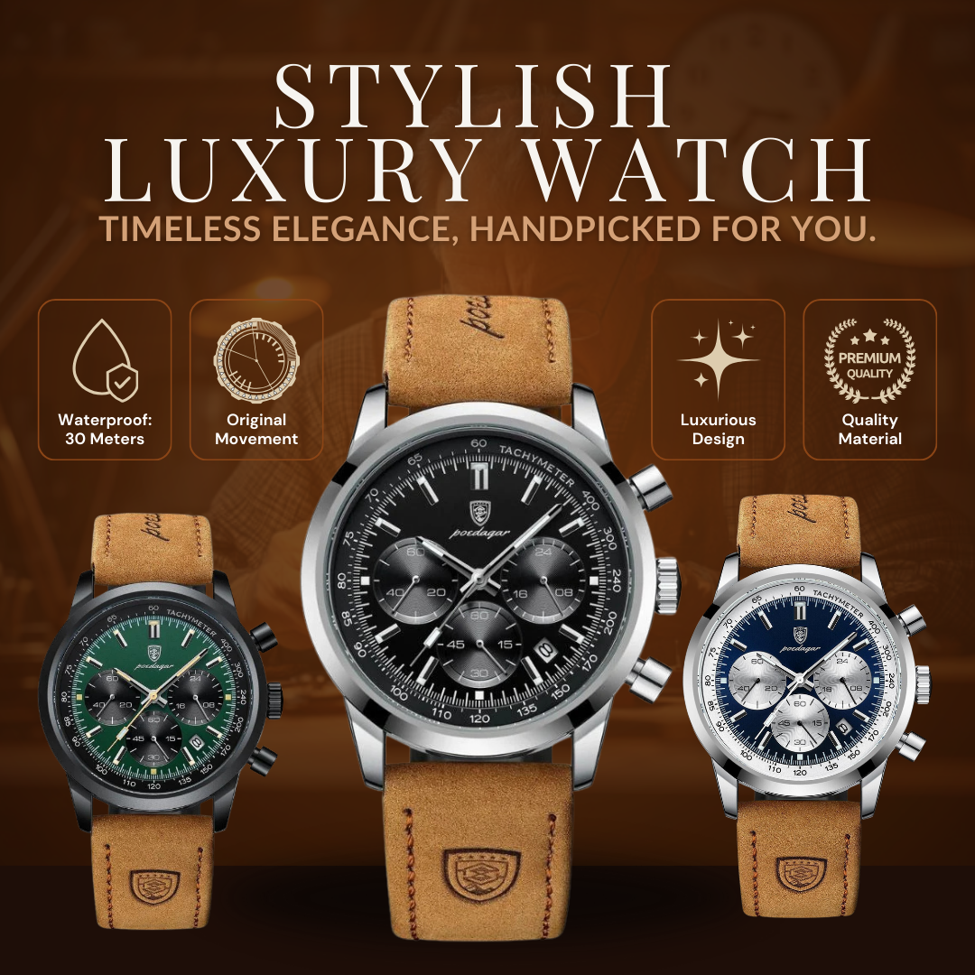Stylish Luxury Watch - Back View