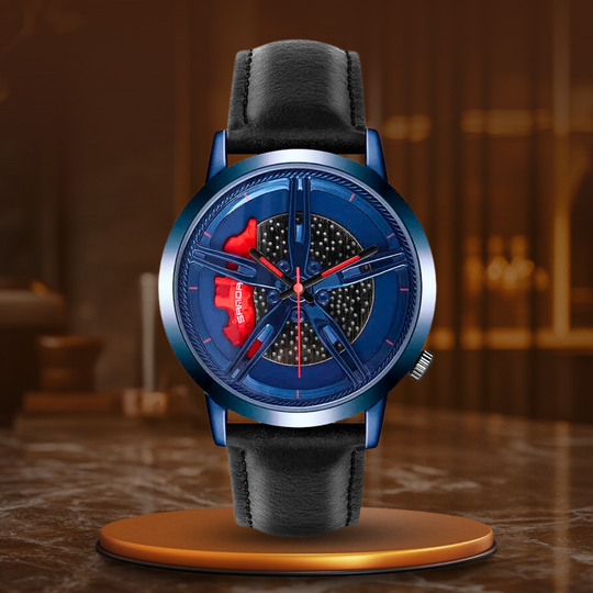 Rotating Hub Dial Quartz Watch