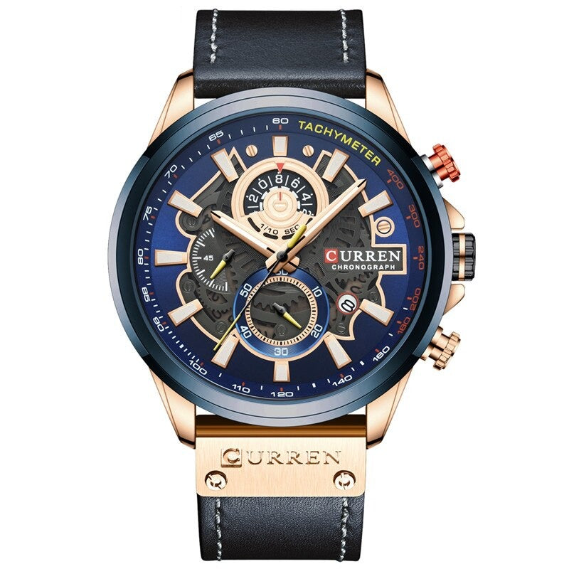 Multifunction Quartz Calendar Watch