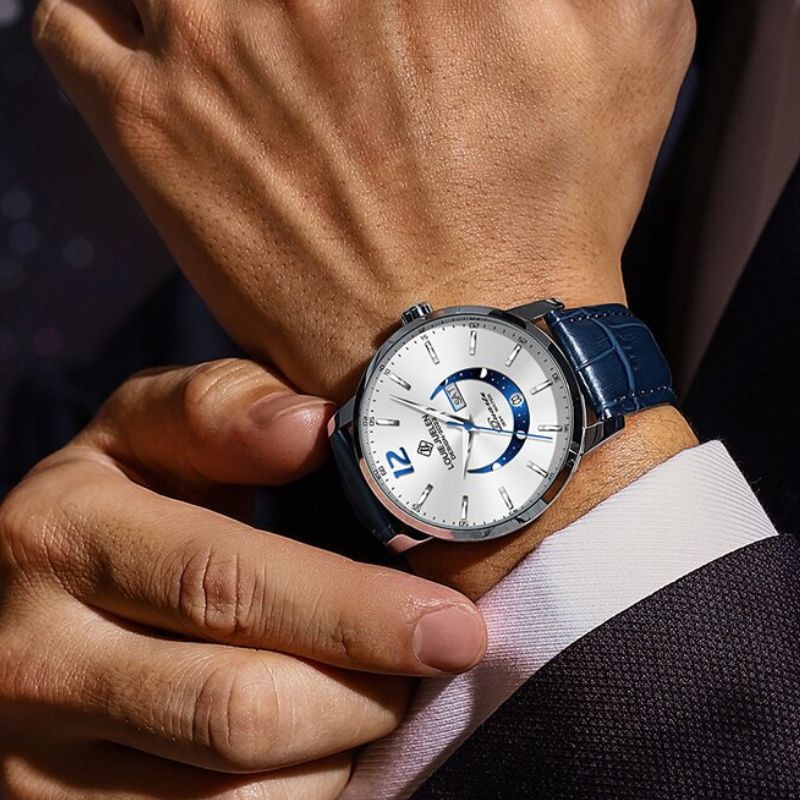 Elegant Luminous Moonphase Watch