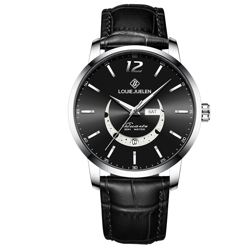 Elegant Luminous Moonphase Watch