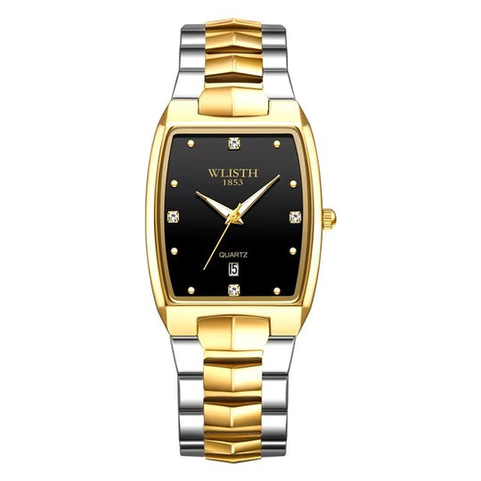Square Style Quartz Couple Watch