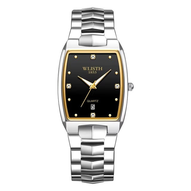 Square Style Quartz Couple Watch