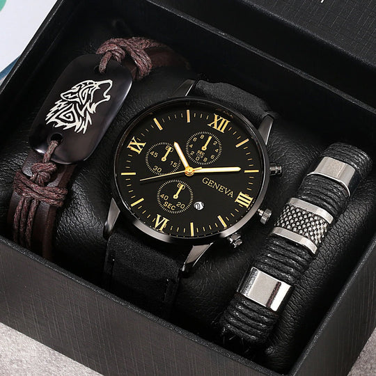 Modern Minimalist Watch & Bracelet Set