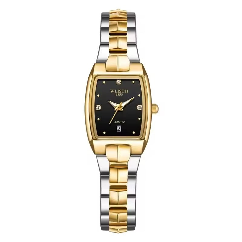 Square Style Quartz Couple Watch