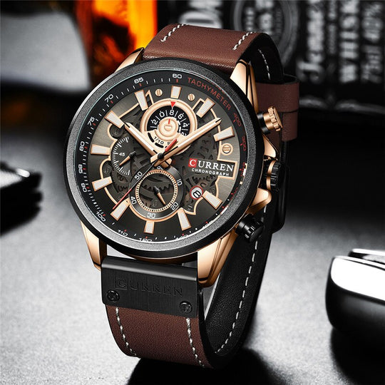 Multifunction Quartz Calendar Watch